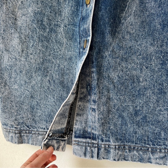 Vintage Whipp Acid wash midi skirt size 28 - Picture 3 of 7